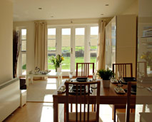 Dining room facing the garden