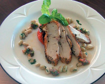 A sample meal from the Beaucliffes resturant